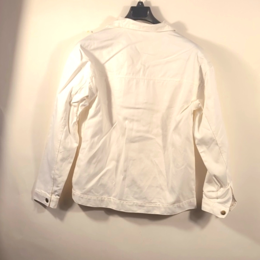Pusheen Corp Cream Denim Jacket with Embroidered Detail Size medium NWTG - Picture 9 of 12